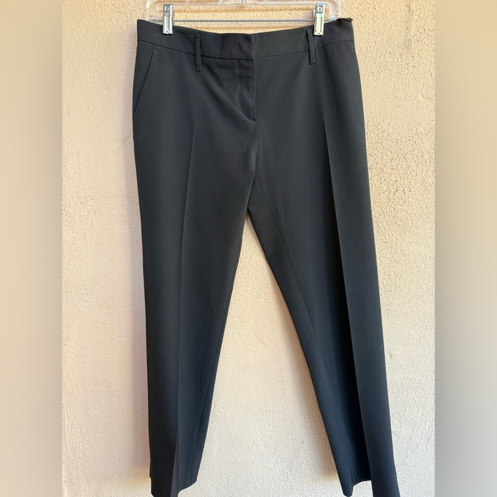 PRADA very sharp Low waist black Poly Elastane ankle length trousers size 44